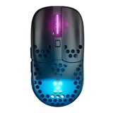 Xtrfy MZ1 Wireless, Ultraleichte Kabellose Gaming-Maus, 2,4 GHz Funk, Einzigartige Form für Optimales Zielen, RGB-Beleuchtung, Wiederaufladbar, Schwarz