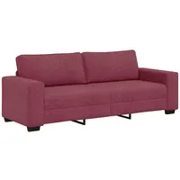 VidaXL 3-Sitzer-Sofa Weinrot 180 cm Stoff