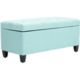Homcom Sitzbank Grün Kunststoff, 100x44x40 cm Esszimmer, Bänke, Sitzbänke