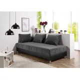 MAINTAL Polsterliege 83 x 203 cm Schwarz/Grau