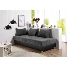 MAINTAL Polsterliege 83 x 203 cm Schwarz/Grau