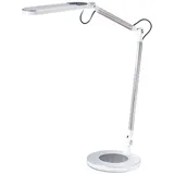 CASANOVA casa NOVA LED-Schreibtischleuchte EXTEND, Weiß - Silberfarben - dimmbar - H 105 cm)