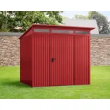 EcoStar Gerätehaus Trend-P Typ 2 purpurrot Einzeltür