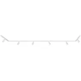 Briloner - Schienensystem Rail Komplettset, 6x GU10 Spots schwenkbar, U-Form/Z-Form, Lichtschienensystem Decke, Strahler Schiene, Deckenlampe, Deckenleuchte, Spotlight, 4,5m, Weiß