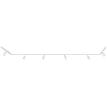 Briloner - Schienensystem Rail Komplettset, 6x GU10 Spots schwenkbar, U-Form/Z-Form, Lichtschienensystem Decke, Strahler Schiene, Deckenlampe, Deckenleuchte, Spotlight, 4,5m, Weiß