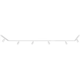 Briloner - Schienensystem Rail Komplettset, 6x GU10 Spots schwenkbar, U-Form/Z-Form, Lichtschienensystem Decke, Strahler Schiene, Deckenlampe, Deckenleuchte, Spotlight, 4,5m, Weiß