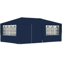 vidaXL Profi-Partyzelt 4 x 6 m inkl. Seitenteile blau