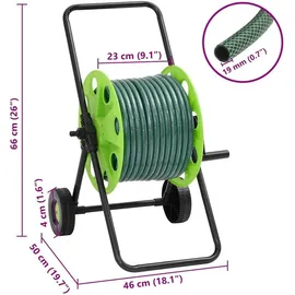 vidaXL Schlauchwagen 30 m grün