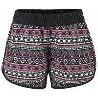 LASCANA Badeshorts Damen Schwarz/Mehrfarbig 48