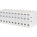 Elba Ordner A4, Strong-Line, 8 cm breit, Kunststoff, weiß, 10 Stück