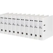 Elba Ordner A4, Strong-Line, 8 cm breit, Kunststoff, weiß, 10 Stück