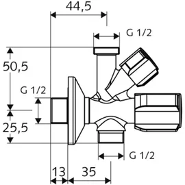 Schell Kombi-Eckventil Comfort Eckventil