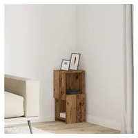 vidaXL Eckregal 25,5 x 25 x 55 cm Weiß