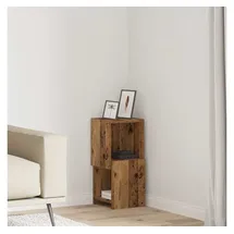 vidaXL Eckregal 25,5 x 25 x 55 cm Weiß