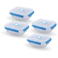 BestLivings Frischhaltebox 0,9L Lunchbox im Set Blau 8er Pack