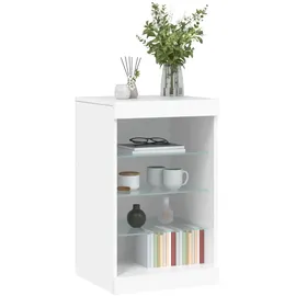 vidaXL Sideboard mit LED-Leuchten Weiß 41x37x67 cm