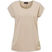 GOLDNER Elegantes Viskoseshirt mit Rundhals in goldfarben | Gr.: 48