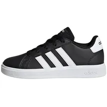 adidas Grand Court Lifestyle Tennis Lace-Up Kids Core Black / Cloud White / Core Black 33 1/2