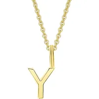 Kettenanhänger ONE ELEMENT "Buchstaben Anhänger aus 333 Gelbgold", gold, Schmuckanhänger, Damen, Buchstabe Y, A, Gelbgold 333 Gold, Gelbgold 333, Gold, Kettenanhänger, das perfekte Geburtstagsgeschenk für Frau und Mann
