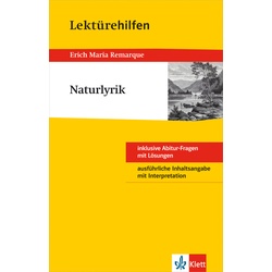 Klett Lektürehilfen / Klett Lektürehilfen Naturlyrik - Günter Krause, Kartoniert (TB)