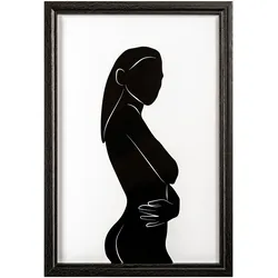 walther + design Ilo Holz Bilderrahmen 20x30 cm, SCHWARZ