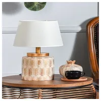 Opviq Opviq, YL023, Tischlampe, METALLKÖRPER, Creme, 13 x 36