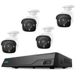 Reolink NVS8-12MB4 Video-Überwachungssystem 1x NVR Modell NVS8, 4x 12MP Überwachungskamera, inkl. 2TB Festplatte