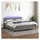 vidaXL Boxspringbett mit Matratze & LED Dunkelgrau 180x200 cm Stoff