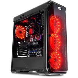 LC-POWER Gaming 988B Red Typhoon, Acrylfenster (LC-988B-ON)