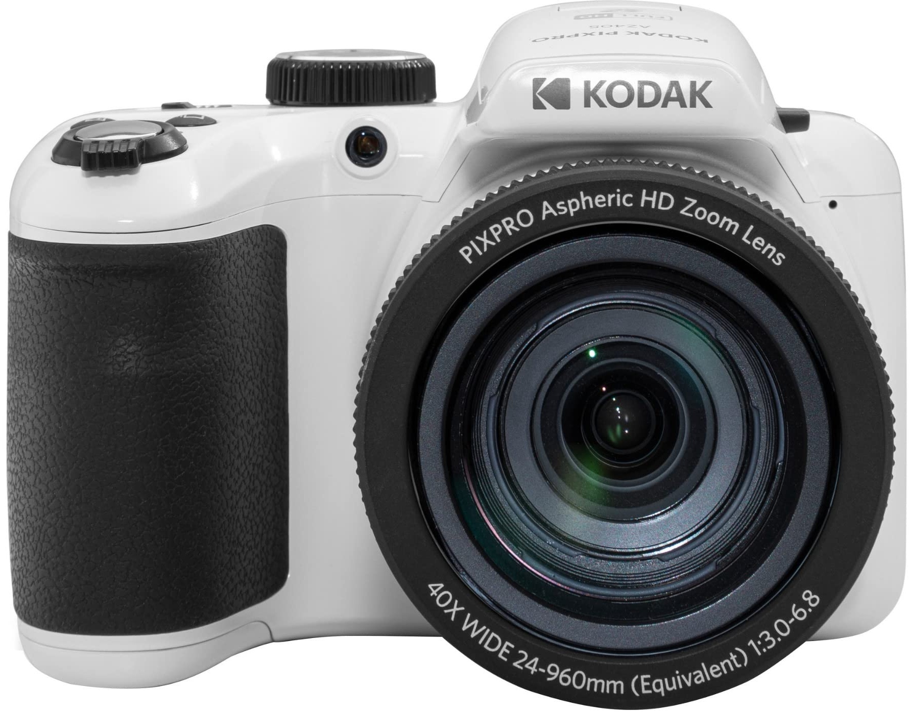 KODAK PIXPRO Astro Zoom AZ405-WH 20MP Digitalkamera mit 40-fachem optischem Zoom, 24 mm Weitwinkel, 1080P Full HD Video und 7,6 cm LCD, Weiß