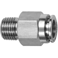 Riegler Gerade Steckverschraubung R 1/8 a., Schlauch-Außen- Ø6, ES