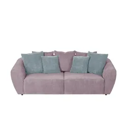 smart Big Sofa  Saturo ¦ rosa/pink ¦ Maße (cm): B: 250 H: 81 T: 106