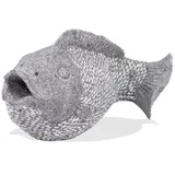 esotec Wasserspeier-Figur Fisch EINZELFIGUR | Teichfigur Gartenstatue Gartenfigur Springbrunnen-Figur Wasserspiel für Terrasse Balkon-Brunnen Quellstein POLYRESIN Kunststein 100745
