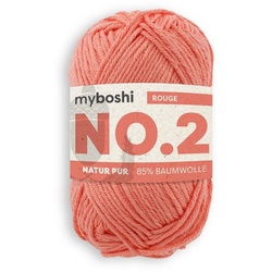 myboshi No.2 Wolle, Babywolle Häkelwolle, 100 m (1-St., No.2 Wolle Original Babywolle), Uni rosa