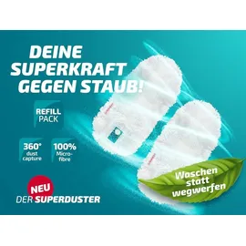 Leifheit Staubwedel Bezug 2er-Set Türkis