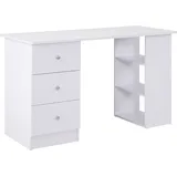 Homcom Computerschreibtisch 120 x 49 x 72 cm Weiß