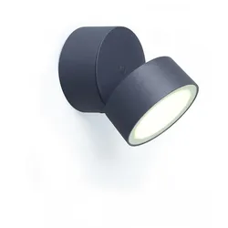 LUTEC LED Aussenwandleuchte Trumpet 9,5W 900lm 4000K IP54 Aluminium Anthrazit