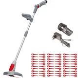 Ikra mogatec IKRA Akku Rasentrimmer IART 1224 inkl. Akku, Ladegerät & 60x Nylonmesser, leichte 1,5kg