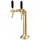 ich-zapfe Schanksäule goldfarben 2-leitig, elegant, "Topp-Qualität!" (Paketpreis)
