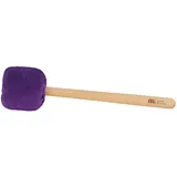 Sonic Energy Gong Schlägel Lila – 34,5 cm – Aus Wolle und Kunstfell – Buchenholzgriff – Für Gongspieler, Percussion, Meditation (MGM-M-L)