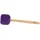 Sonic Energy Gong Schlägel Lila – 34,5 cm – Aus Wolle und Kunstfell – Buchenholzgriff – Für Gongspieler, Percussion, Meditation (MGM-M-L)