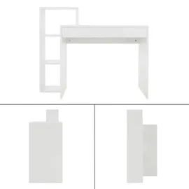 ML-Design Schreibtisch Weiß, 40x91x110 cm, Arbeitszimmer, Schreibtische, Bürotische
