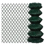 vidaXL Maschendrahtzaun Stahl 0,8x15 m Grün