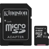 Kingston microSDXC Canvas Select 64 GB Class 10 UHS-I + SD-Adapter