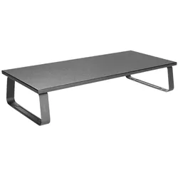 LogiLink Monitorerhöhung – 600 mm lang, ergonomisch, 20 kg Tragkraft, Stauraum, Schwarz