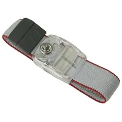 Handgelenkband One Touch, ESD, Anschlussart DK 4mm - grau/rot