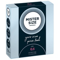 Mister Size Pure Feel Kondome 3 Stk - Klar - 2XL