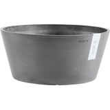 Ecopots Pflanzschale rund Frankfurt (Außenmaß (Ø x H): 50 x 25 cm, Kunststoff, Grau)