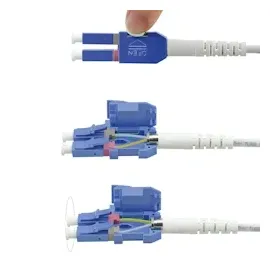 Roline LWL-Kabel duplex 9/125μm OS2, LC/LC, UNIBOOT, gelb, 3 m