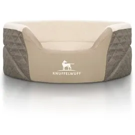 Knuffelwuff Hundebett Lena XL 90 x 66 cm Braun/Beige
